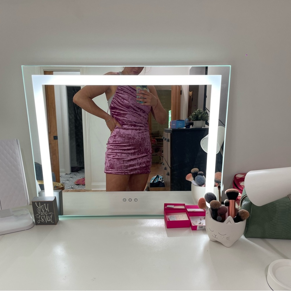Cotton Candy LA One Shoulder Velvet Mini Dress size L